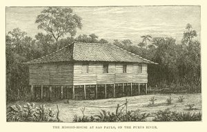 Het missiehuis in Sao Paulo, aan de Purus-rivier door English School