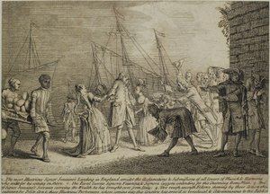 De Zeer Illustere Signor Senesinos Landing in Engeland, ca. 1726