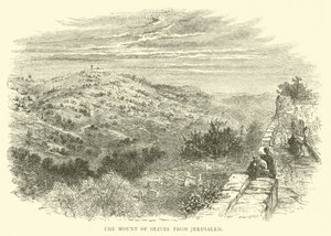 De Olijfberg vanuit Jeruzalem