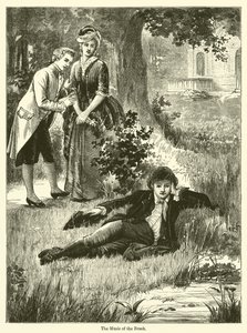 De muziek van de beek (gravure) door English School