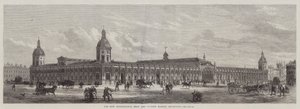 De nieuwe Metropolitan vlees- en pluimveemarkt, Smithfield (gravure) door English School