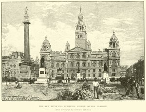 De Nieuwe Gemeentelijke Gebouwen, George Square, Glasgow door English School