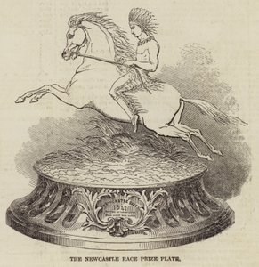 De Newcastle Race Prijsplaat (gravure)