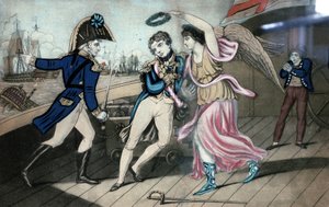 De Edele Admiraal Lord Nelson, vallend in de Armen van de Overwinning, 11 maart