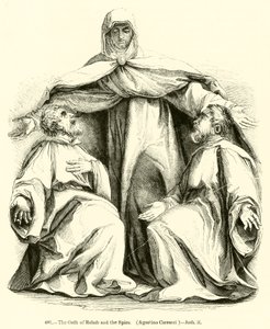De eed van Rachab en de spionnen, Agostino Carracci, Jozua ii door English School
