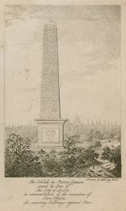 De Obelisk op Putney Common door English School