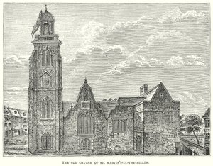 De oude kerk van St Martin