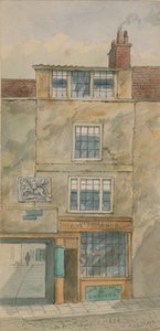The Old George Inn, Snow Hill, Londen, in 1854 door English School