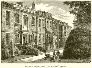 Het Oude Huis, vanaf de Tuin van de Meester door English School