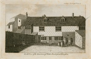 The Old Pied Bull (achterkant), huis van Sir Walter Raleigh