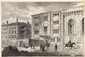 Het oude postkantoor in Lombard Street, rond 1800