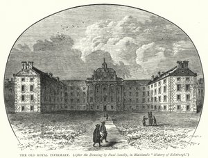 Het Oude Koninklijke Ziekenhuis (gravure)