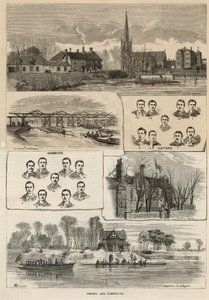 De Oxford en Cambridge bootrace door English School