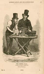 De oesterkraam uit London Labour and the London Poor