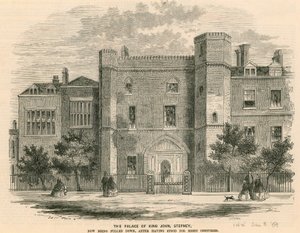 Het paleis van koning Jan, Stepney, Londen door English School