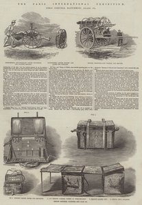 De Internationale Tentoonstelling van Parijs (gravure) door English School