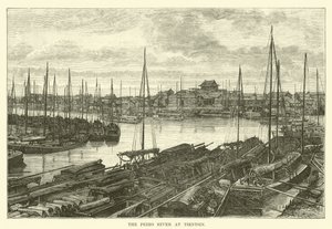 De Peiho Rivier bij Tientsin door English School