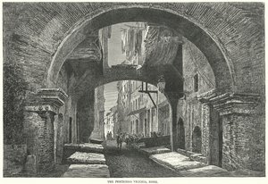 De Peschiera Vecchia, Rome (gravure) door English School