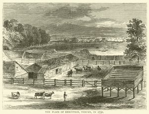 De Plaats van Executie, Tyburn, in 1750 door English School