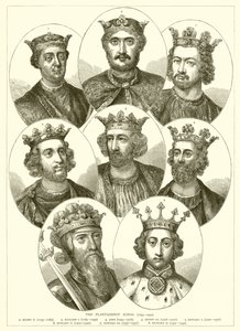De Plantagenet koningen (1154-1399) door English School