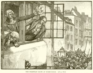 De Priestley-rellen in Birmingham door English School