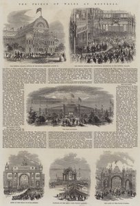 De Prins van Wales in Montreal (gravure)