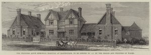 Het Princess Alice Memorial Hospital in Eastbourne, vandaag geopend door de Prins en Prinses van Wales door English School