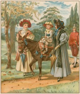 De Prinses Victoria rijdend in Kensington Gardens