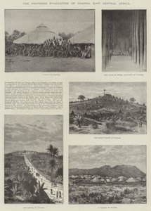 Het voorgestelde vertrek uit Oeganda, Oost-Centraal Afrika