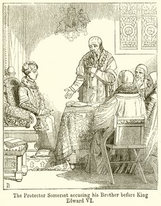 De Beschermer Somerset beschuldigt zijn Broer voor Koning Edward VI door English School