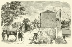 De Pruisen bij de brug van St Denis, januari 1871 door English School