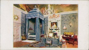 Het poppenhuis van de koningin: De slaapkamer van de koningin II (kleurenlitho)