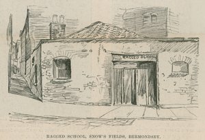 Het jubileum van de Ragged School Union; Ragged School, Snows Fields, Bermondsey, Londen