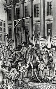 De verkrachting van de petticoat, 1768 door English School