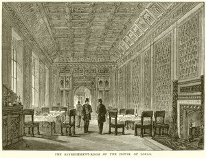 De Verfrissingskamer van het Hogerhuis door English School