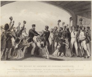 De Bevrijding van Lucknow door Generaal Havelock door English School
