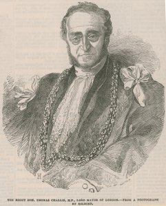 De Zeer Eerwaarde Thomas Challis, MP, Lord Mayor van Londen door English School