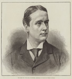 De zeer eerbiedwaardige graaf van Rosebery, minister van Buitenlandse Zaken door English School