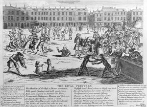 De Rivaliserende Drukkers, 1734