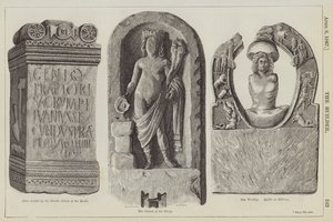 De Romeinse Muur en Romeinse Kunst in Groot-Brittannië (gravure)
