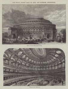 De Royal Albert Hall of Arts and Sciences, Kensington (gravure) door English School