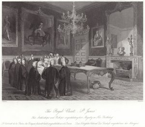 De koninklijke kast in St. James Palace door English School
