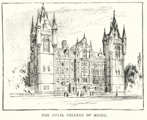 Het Koninklijk Muziekconservatorium (gravure)