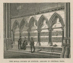 De Koninklijke Hoven van Justitie: Arcade in de Centrale Hal door English School