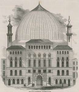 Het Koninklijke Panopticon van Wetenschap en Kunst, Leicester Square, Londen door English School