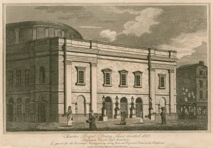 Het Koninklijke Theater, Drury Lane, Londen, opgericht in 1812
