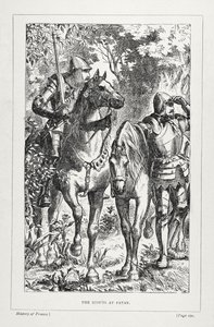 De Verkenners bij Patay, uit De Geschiedenis van Frankrijk, door Emile de Bonnechose, uitgegeven door Ward, Lock en Co, Londen door English School
