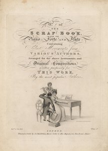 Het Plakboek voor de Piano Forte en Fluit door English School