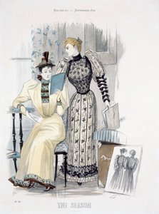 Het Seizoen, modeplaat voor The Queen, september 1892