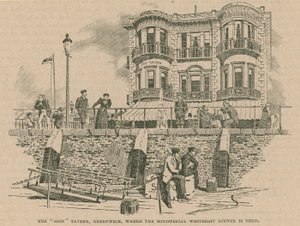 The Ship Tavern, waar het ministeriële Whitebait-diner wordt gehouden door English School